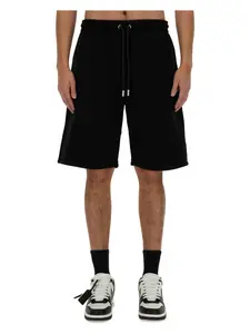 Off-White Men's Bermuda With Logo Shorts in Black