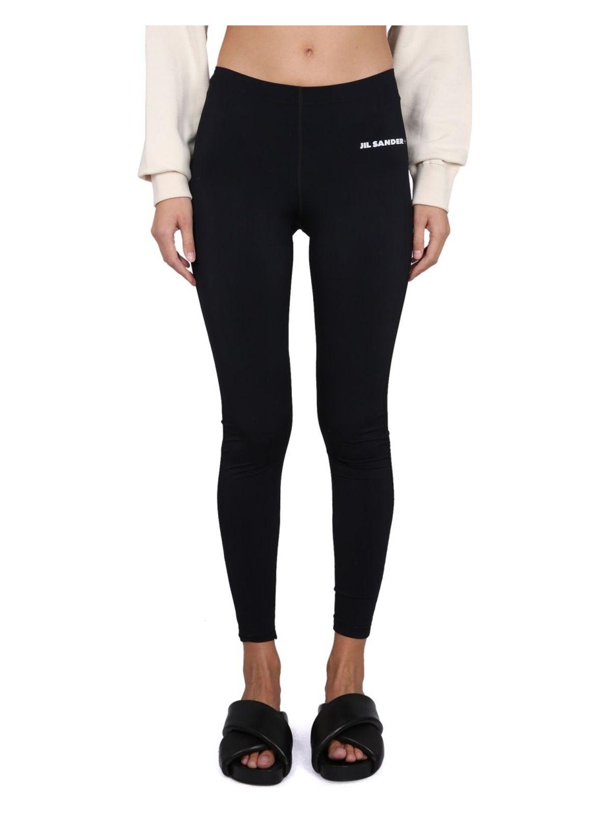 Jil Sander Women's Leggings With Logo in Black