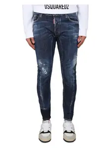 Dsquared2 Men's Tidy Biker Fit Jeans in Blue