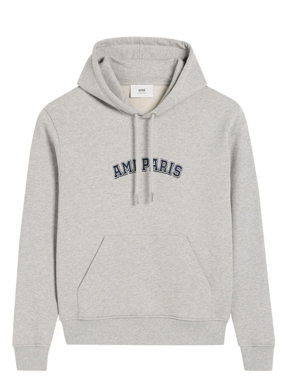 Ami Paris Sweatshirt With Logo in Grey