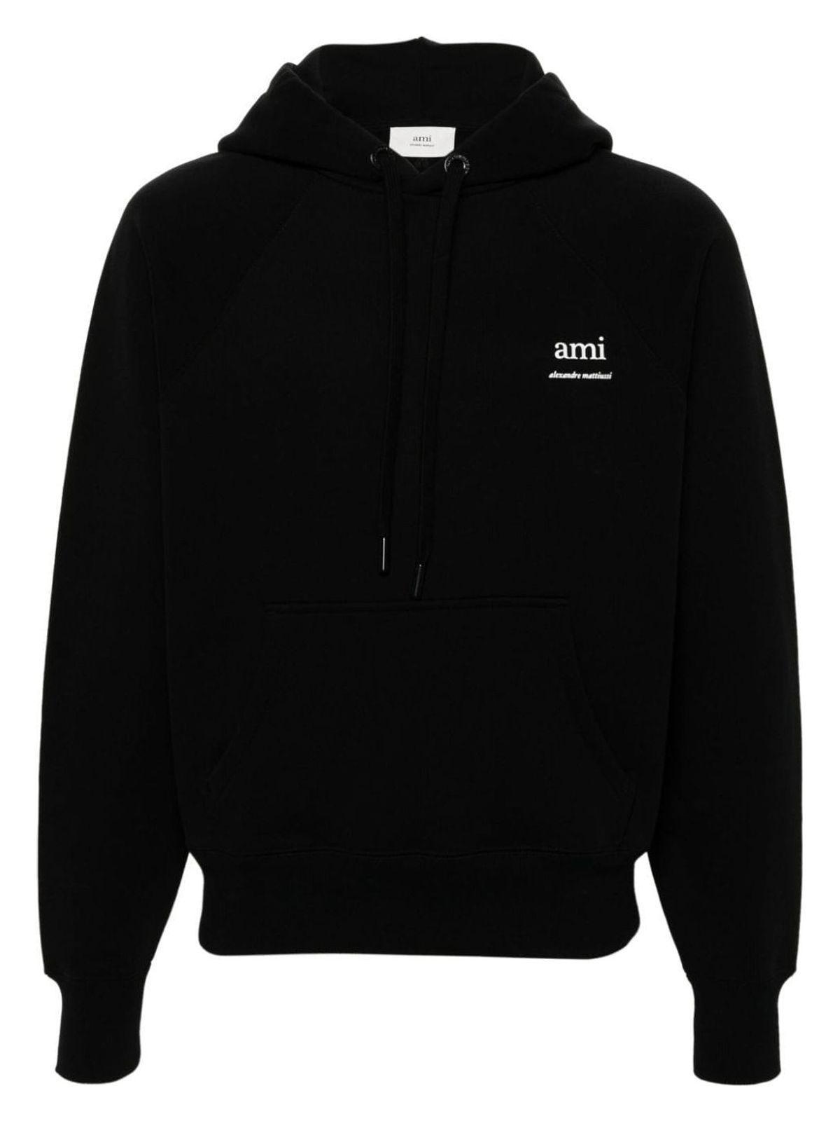 Ami Paris Sweatshirt With Logo in Black