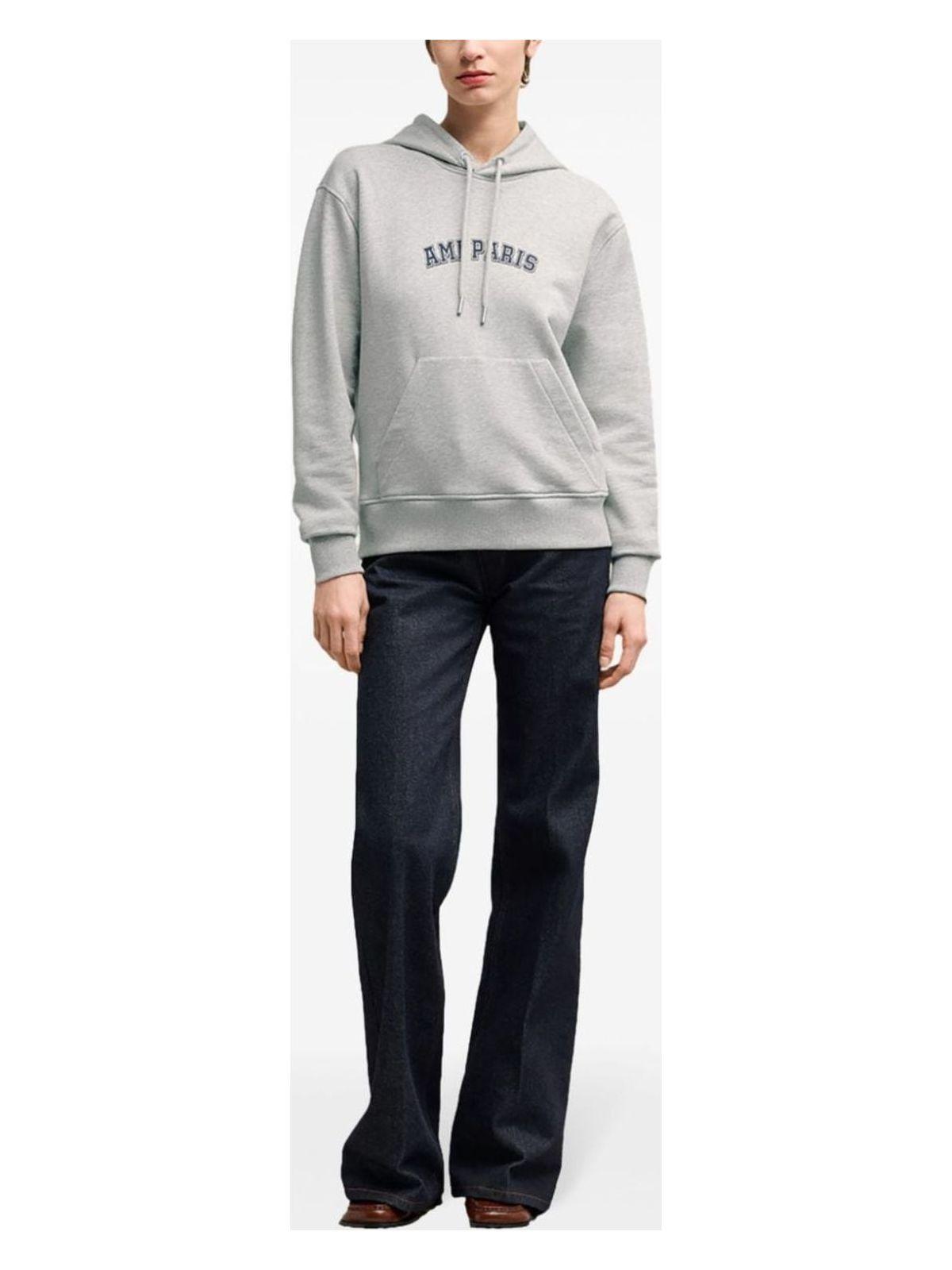 Ami Paris Sweatshirt With Logo in Grey