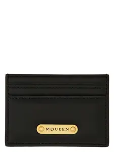 Alexander Mcqueen Women's Leather Card Holder in Black