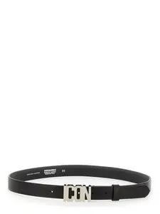 Dsquared2 Women's Leather Belt in Black