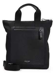 Giorgio Armani Men's Shopping Bag in Black