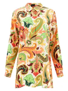 Etro Women's Silk Shirt in Green