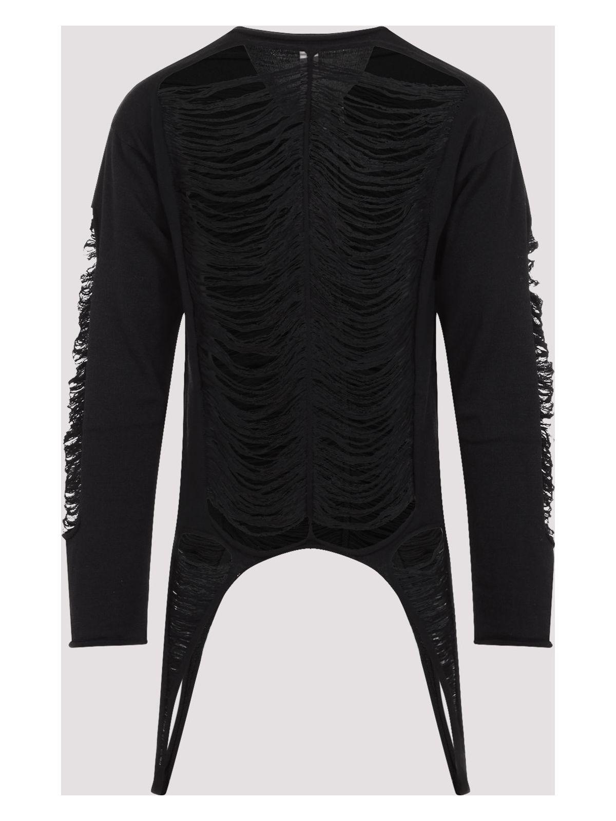 Rick Owens Men's Long Sleeves Top in Black