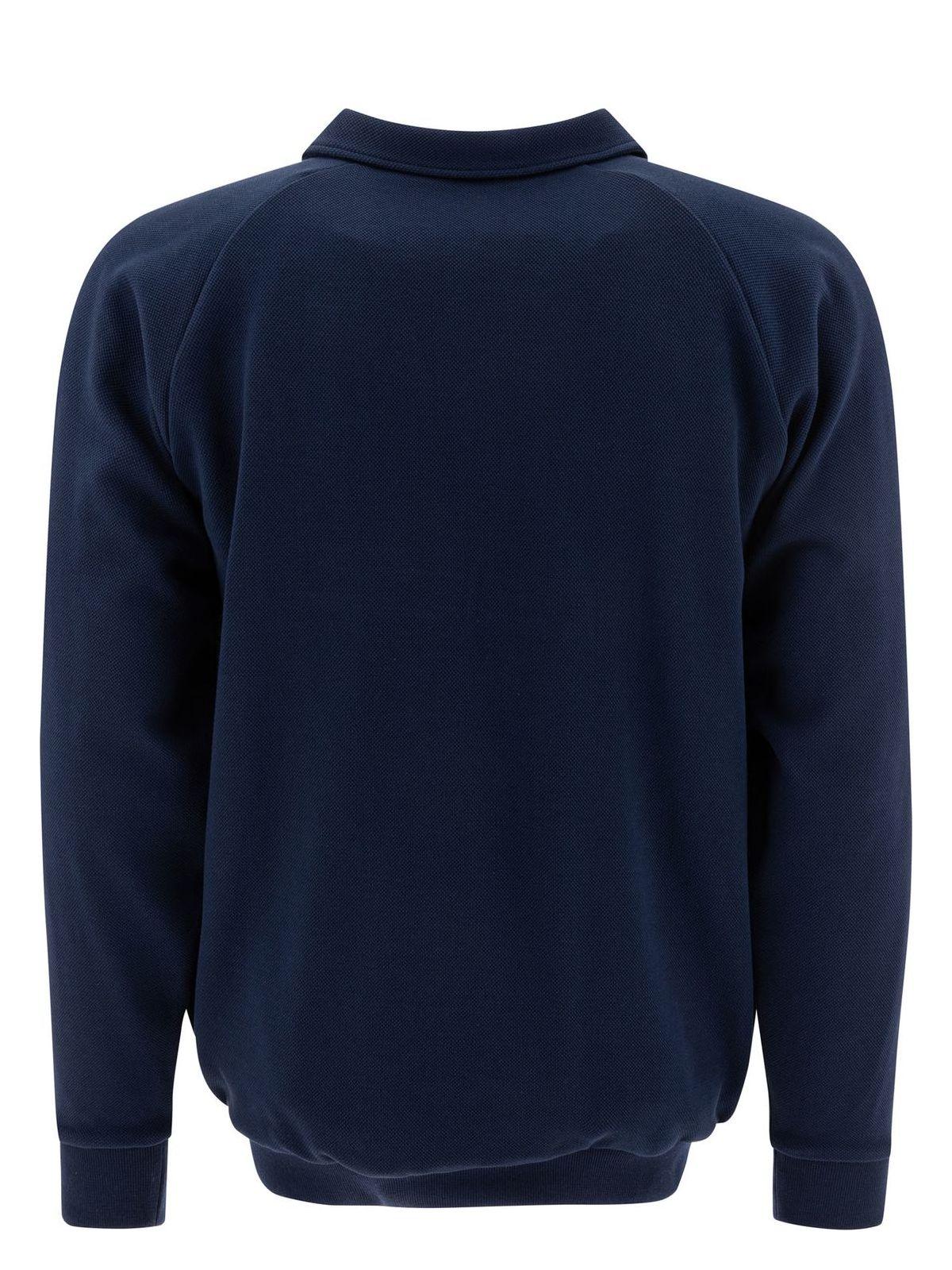 Valentino Men's Piqué Bomber Jacket in Blue