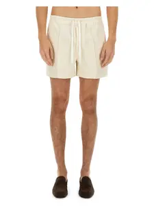 Tom Ford Men's Viscose Blend Shorts in Beige