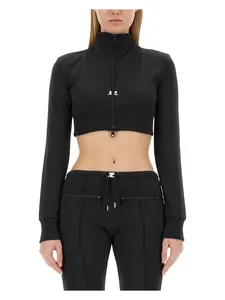 CourrÃ¨ges Courrèges Women's Jacket With Logo in Black