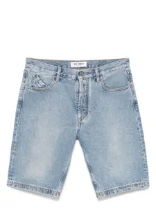 The Attico Women's Denim Shorts in Clear Blue