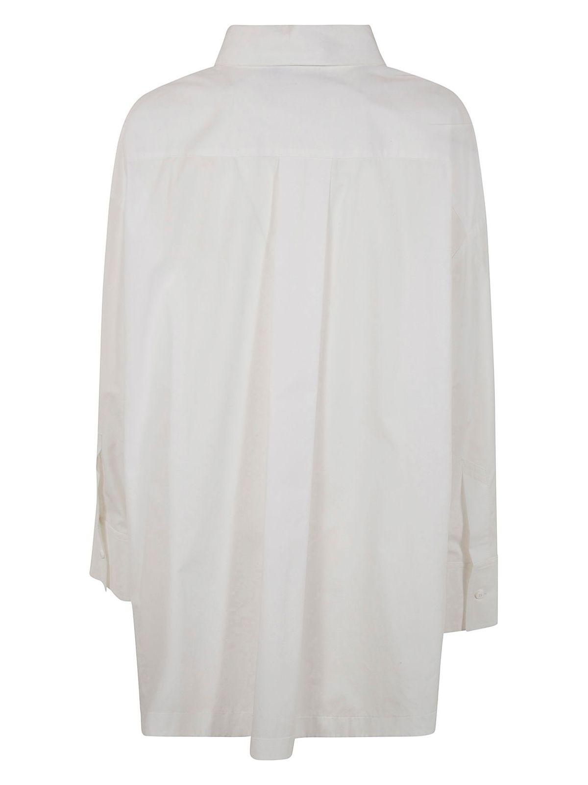 The Attico Popeline Shirt and Jacket Shirt in White