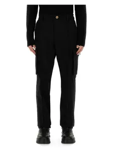 Versace Men's Cargo Pants in Black
