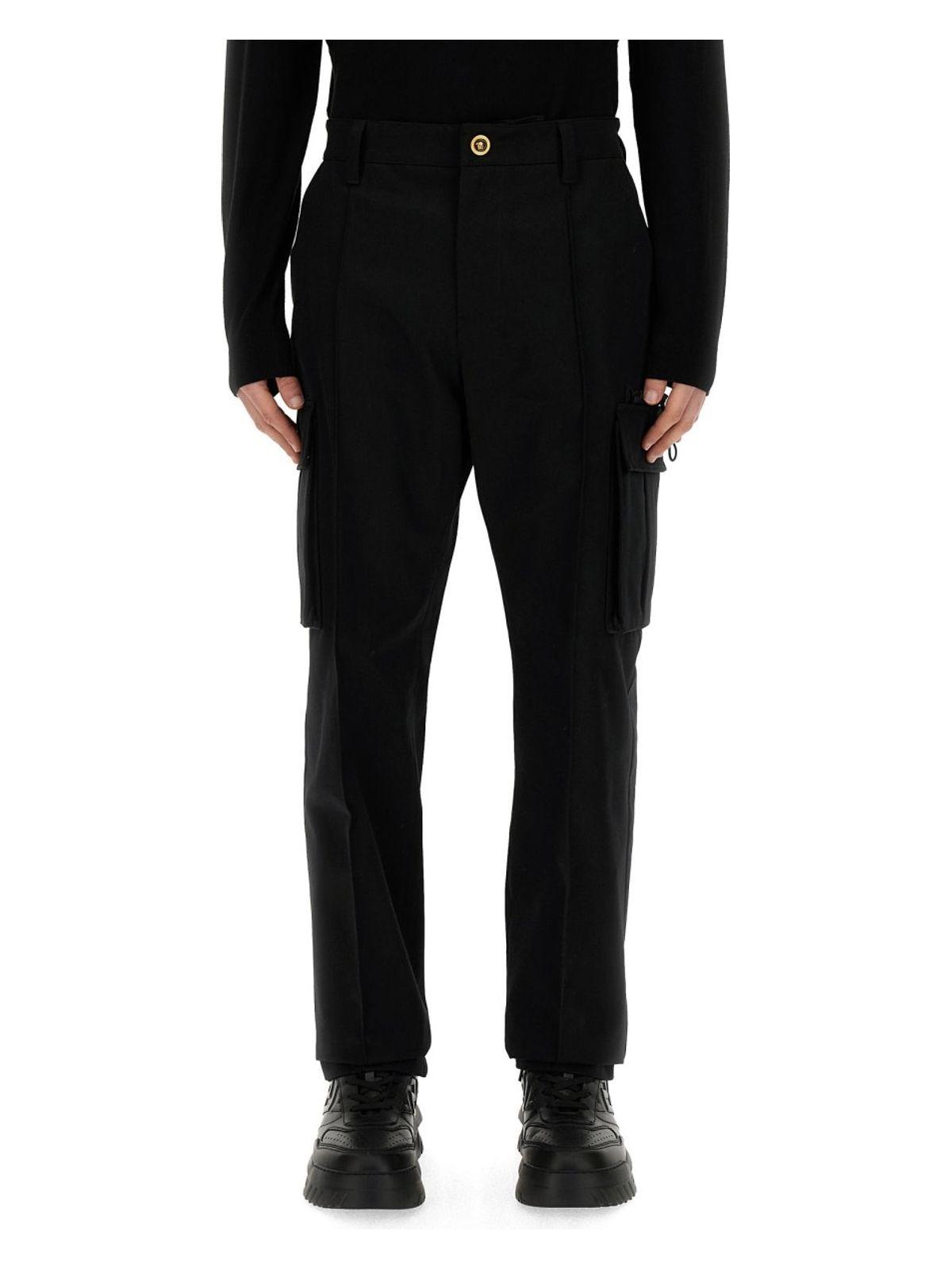 Versace Men's Cargo Pants in Black