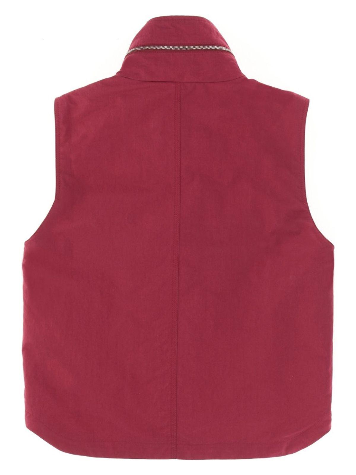Moncler Genius Tryfan Padded Vest by JW Anderson in Fuchsia