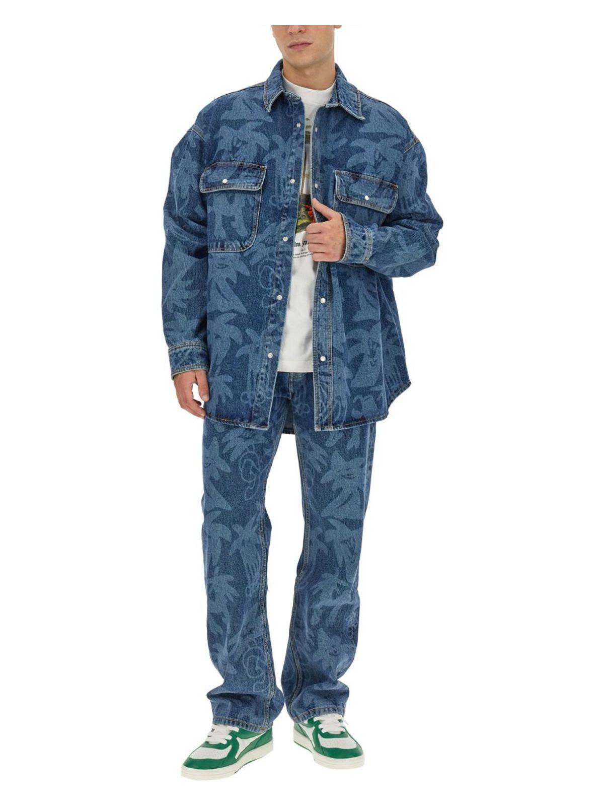 Palm Angels Men's Palmity Jacket in Blue