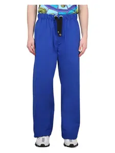 Versace Men's Drawstring Pants in Black