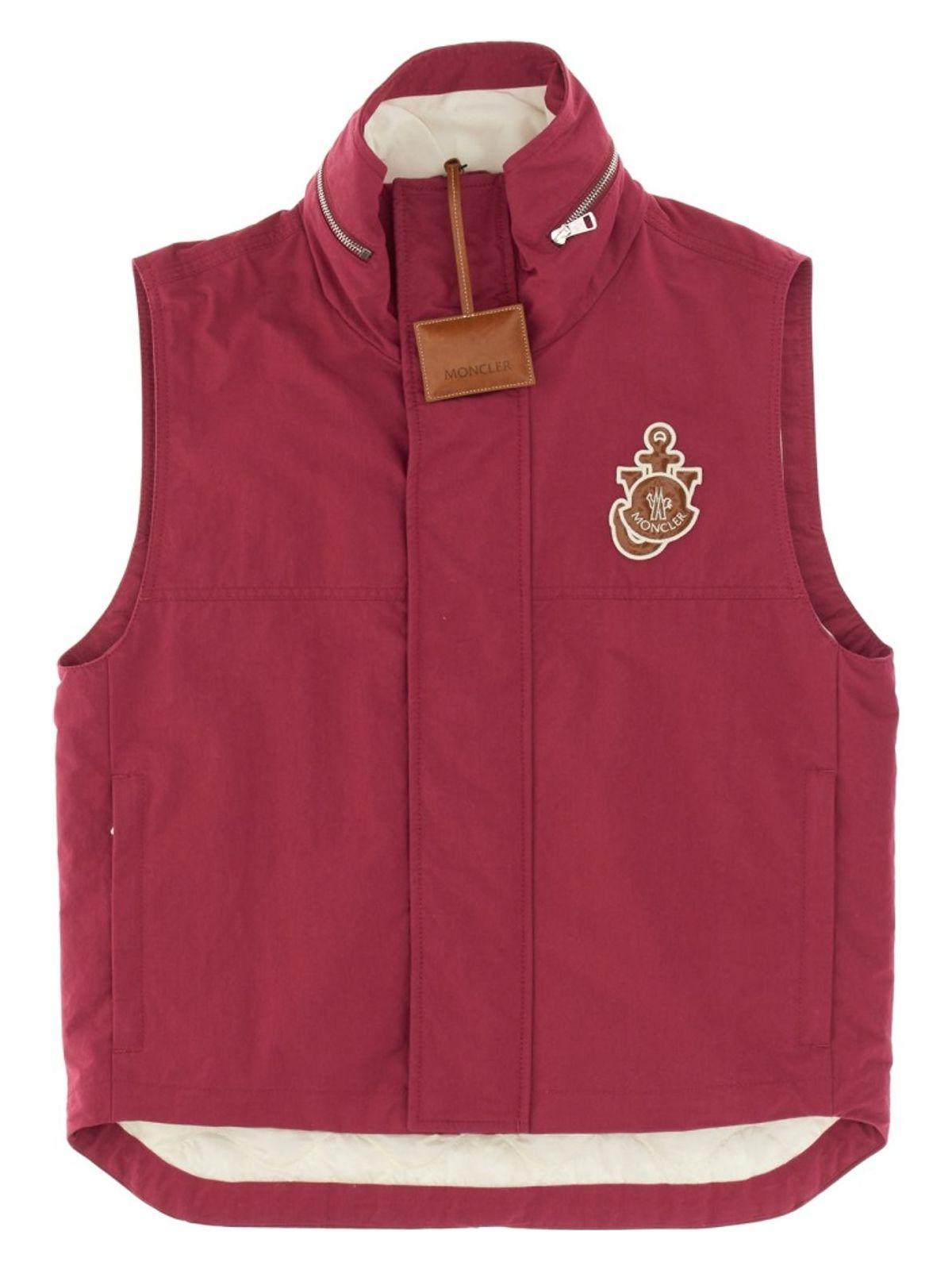 Moncler Genius Tryfan Padded Vest by JW Anderson in Fuchsia
