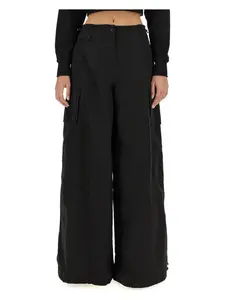 Palm Angels Women's Cargo Pants in Black