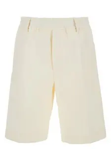 Burberry Men's Tailored Bermuda Shorts in White