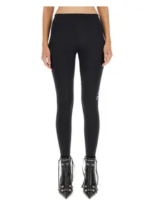 Balenciaga Women's Sporty B Activewear Leggings in Black