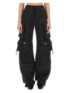 The Attico Women's Cargo Pants in Grey