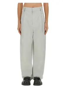Bottega Veneta Men's Silk And Cotton Pants in Grey