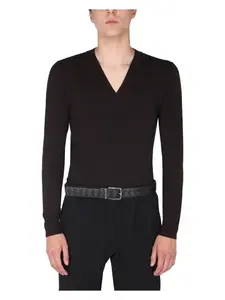 Bottega Veneta Men's Wool Sweater in Brown