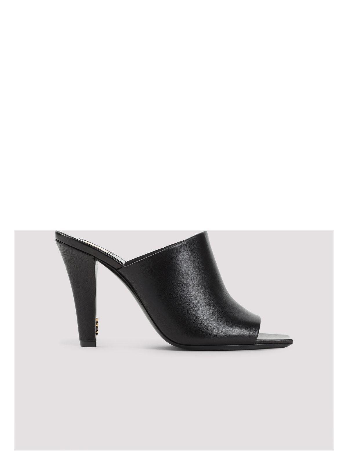 Saint Laurent Women's Calf Leather Sandals, Leather Mule Jill, and Jill 95 Mule in Black