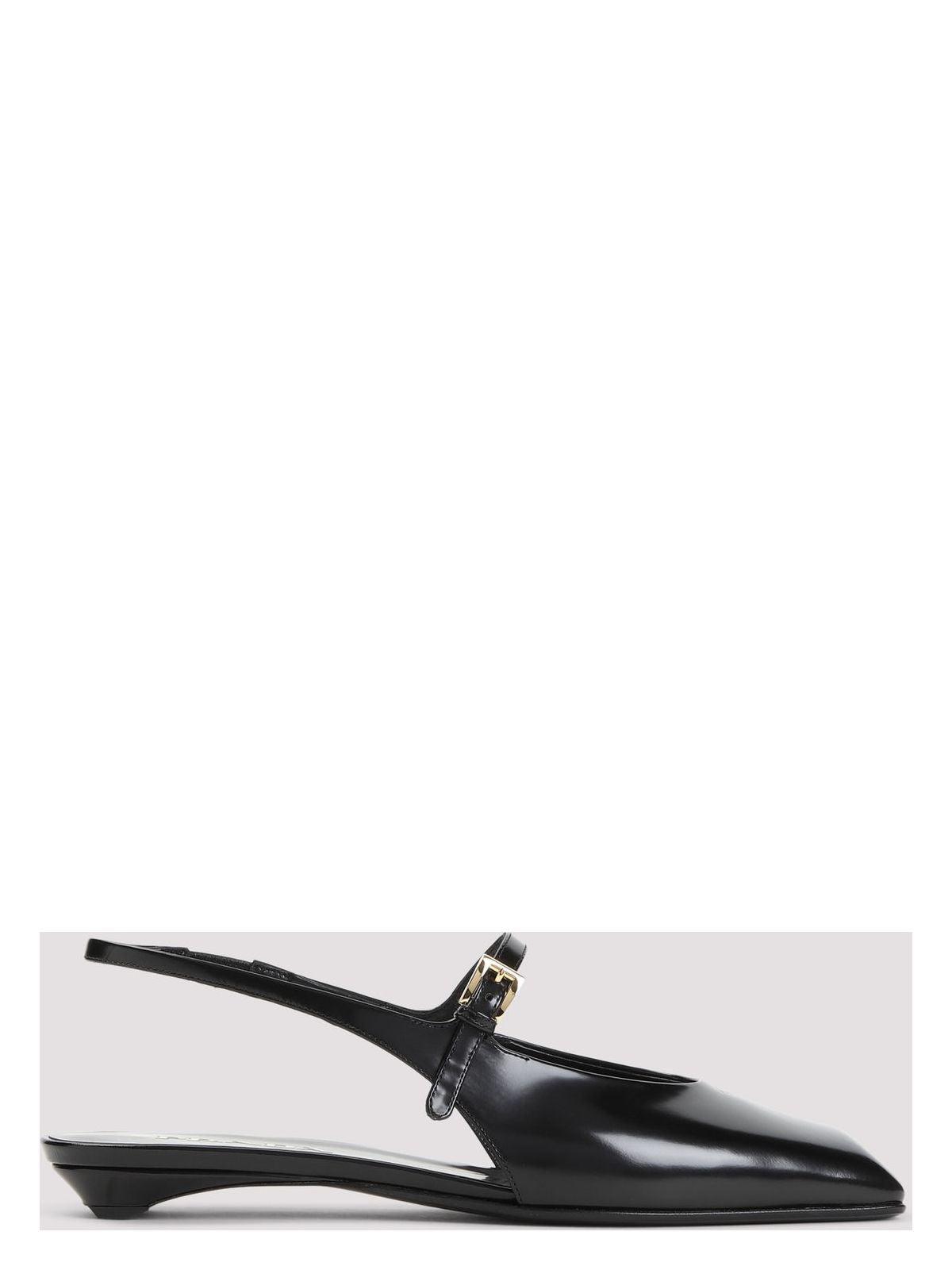 Prada Women's Calf Leather Mules in Black