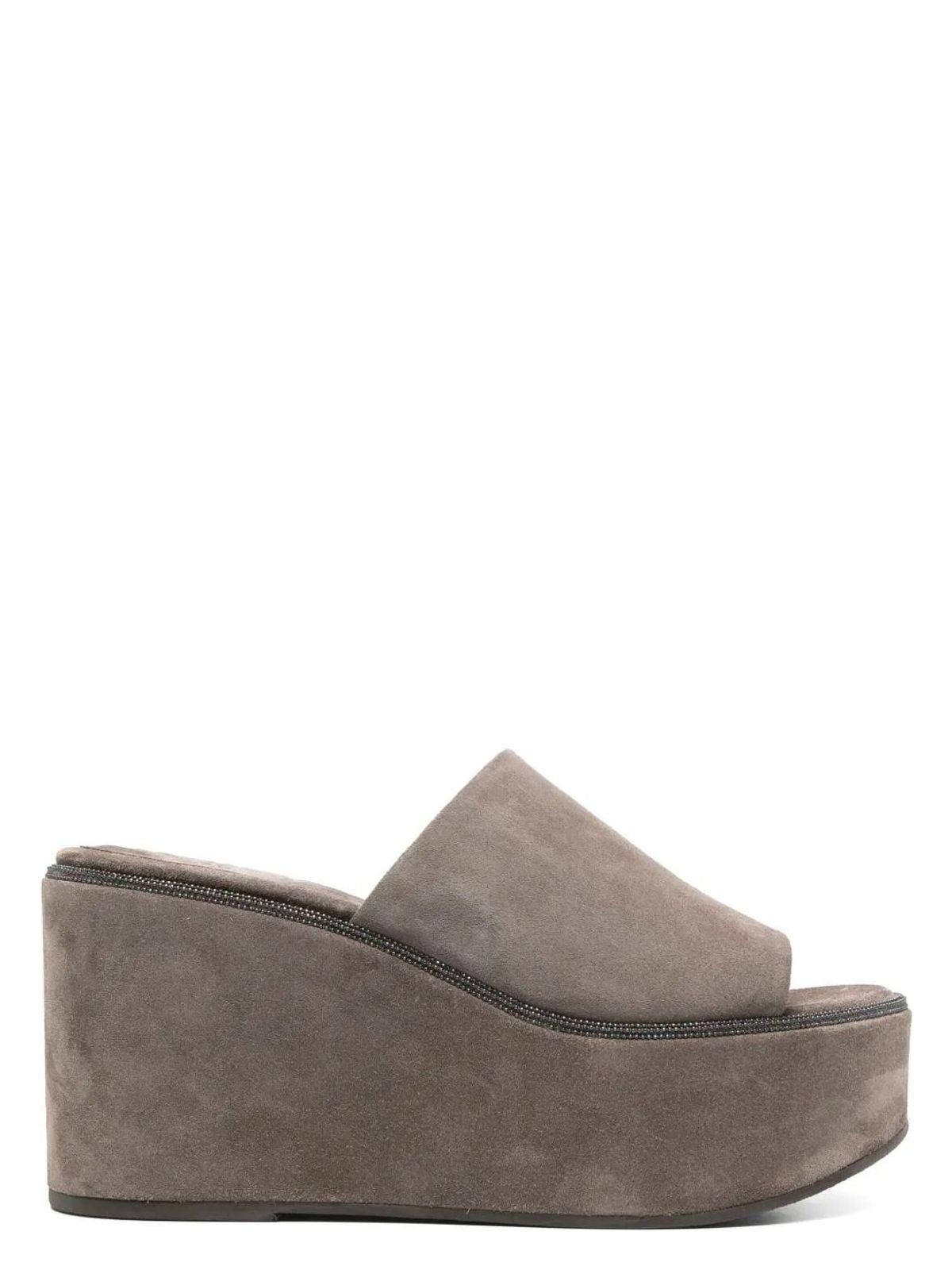 Brunello Cucinelli Women's Classic High Mule in Brown