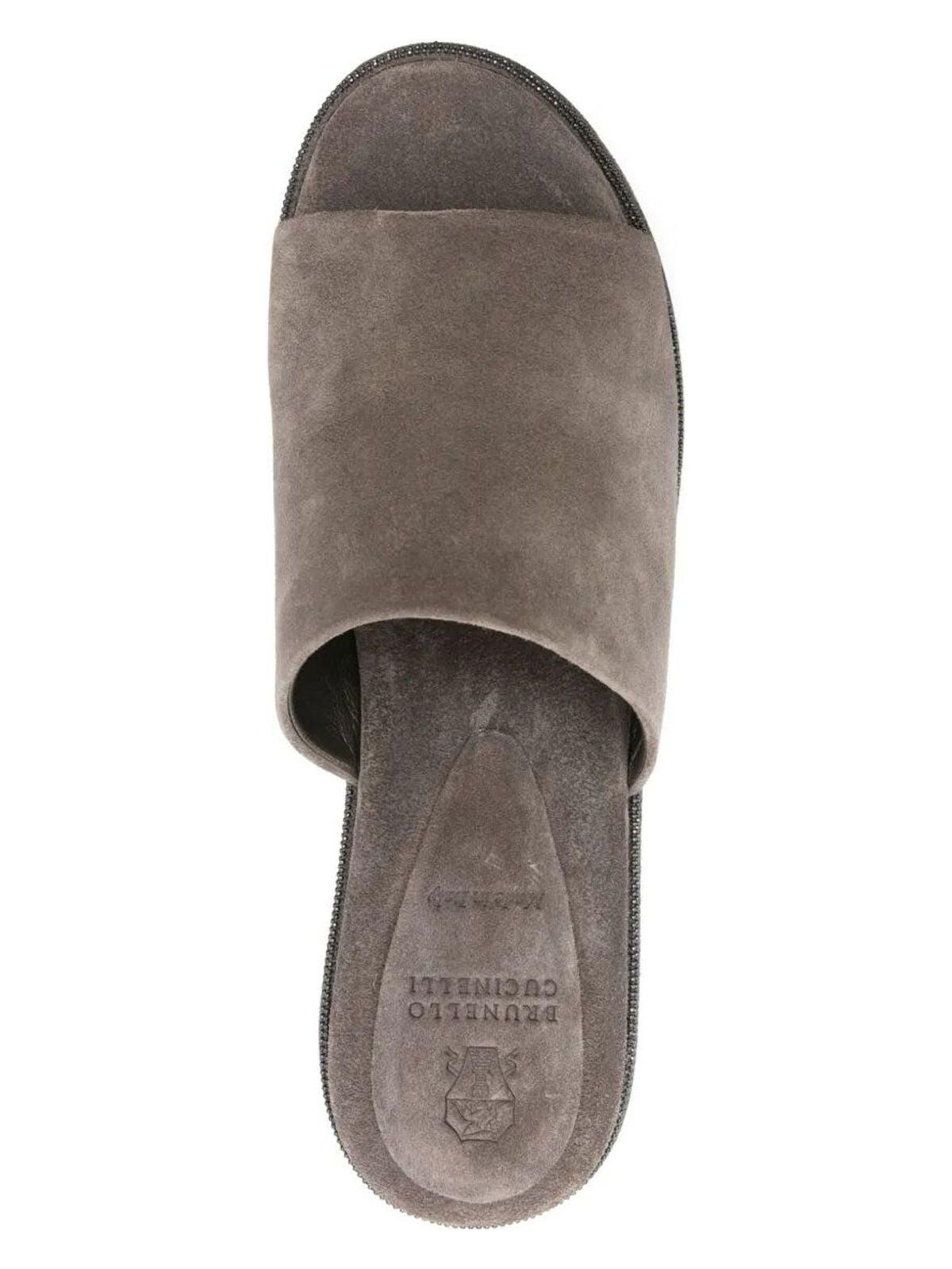 Brunello Cucinelli Women's Classic High Mule in Brown