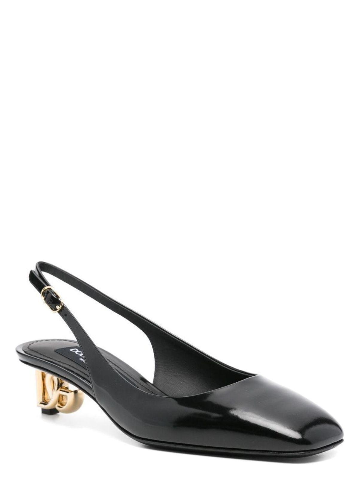 Dolce & Gabbana Women's Patent Leather Slingback Pumps in Black