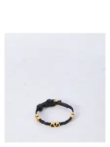 Valentino Garavani Women's Leather Bracelet in Black