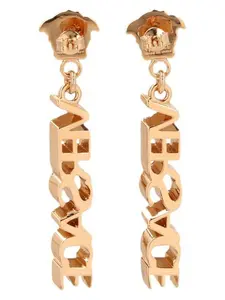 Versace Women's Logo Pendant Earrings