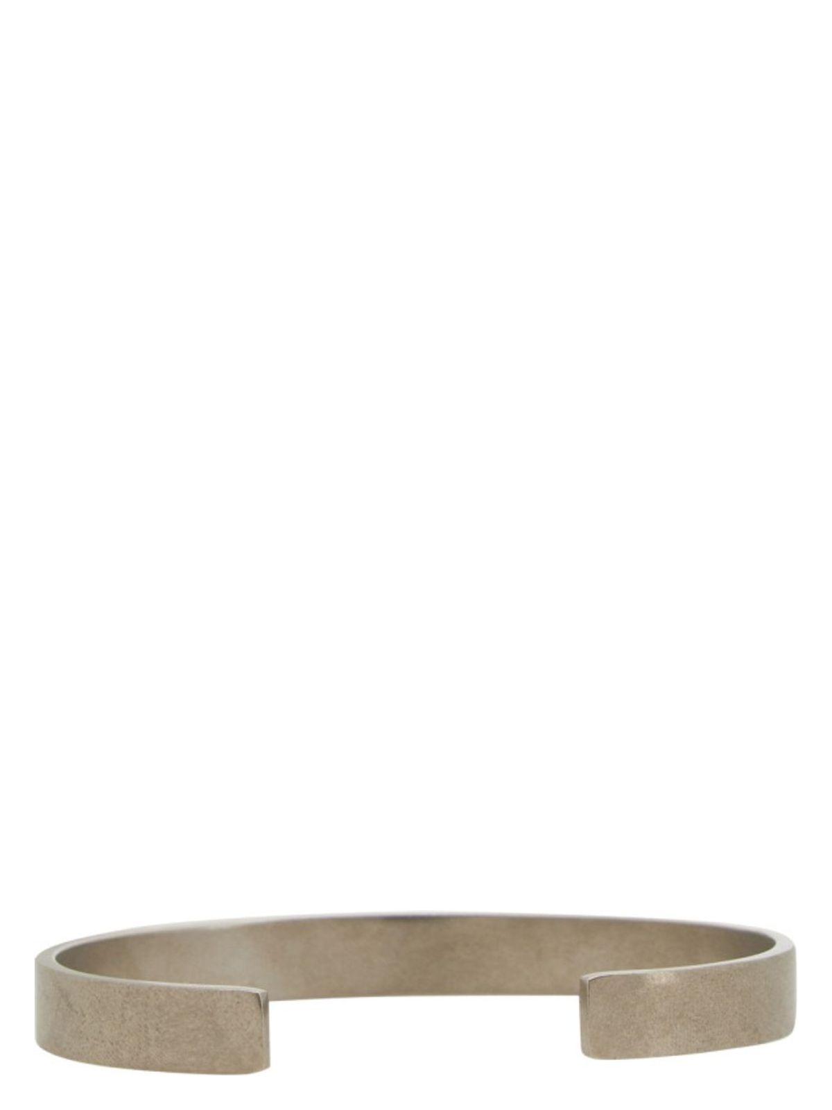 Maison Margiela Rigid Logo Bracelet in Silver