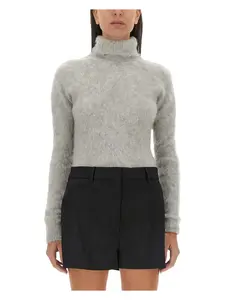 Max Mara Sportmax Women's Elgar Shirt in Grey and Beige