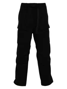 Y-3 Men's Flannel Cargo Pants in Black
