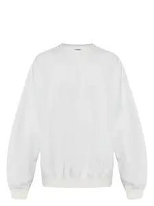 Y-3 Men's French Terry Crew Neck Sweatshirt in Grey