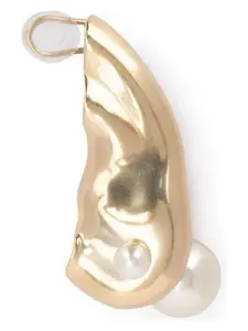 Dior Women's WCJ Earrings in Gold/White