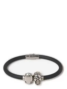 Alexander Mcqueen Men's The Knuckle Skull Bracelet in Blackcord