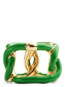 Bottega Veneta Women's Chains Ring in Gold