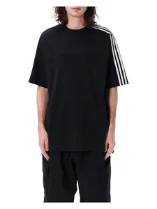 Y-3 Men's 3-Stripes T-Shirt in Black