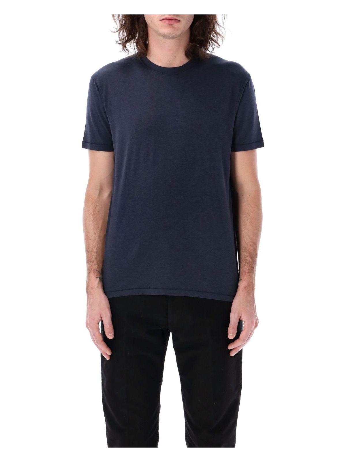 Tom Ford Men's Crew-Neck T-Shirt in Blue