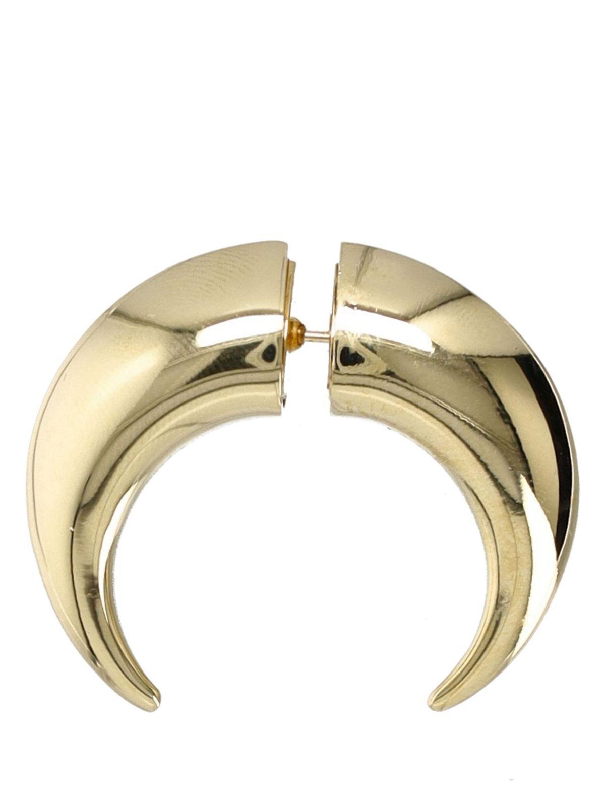 Marine Serre Moon Piercing Earring in Gold