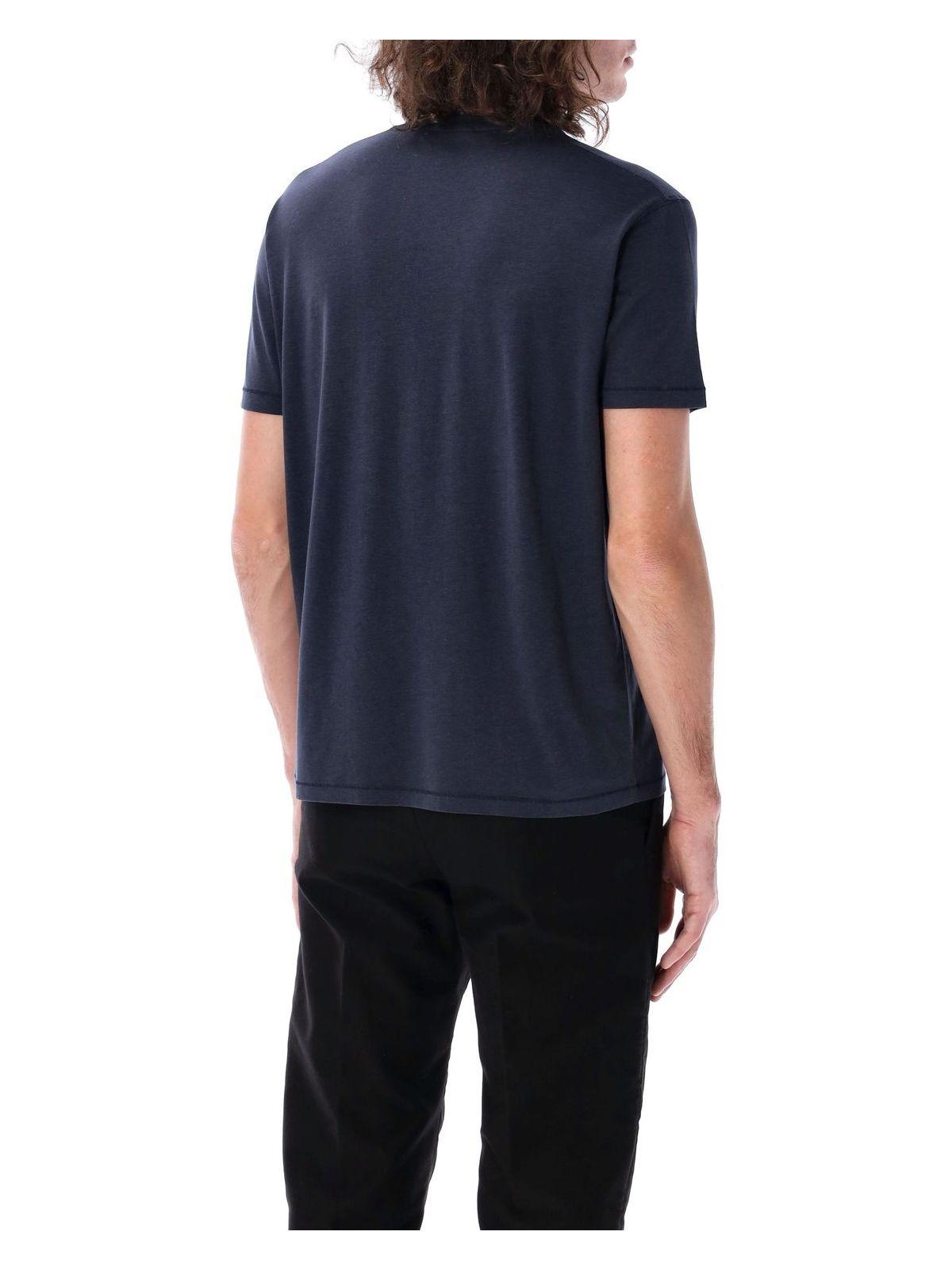 Tom Ford Men's Crew-Neck T-Shirt in Blue