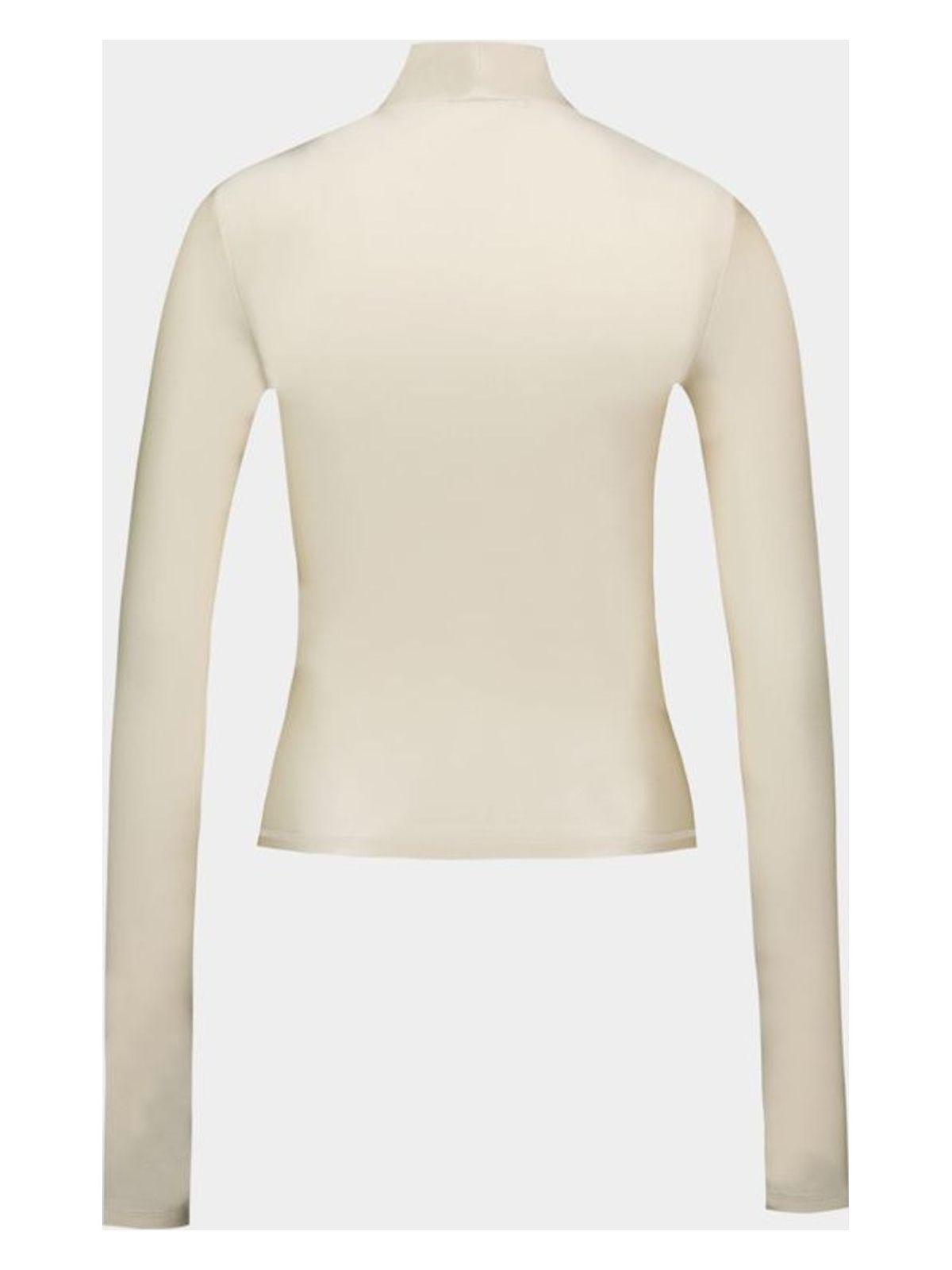 Coperni High Neck T Top in Beige