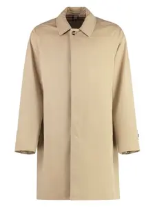 Burberry Men's Camden Cotton Trench Coat in Beige