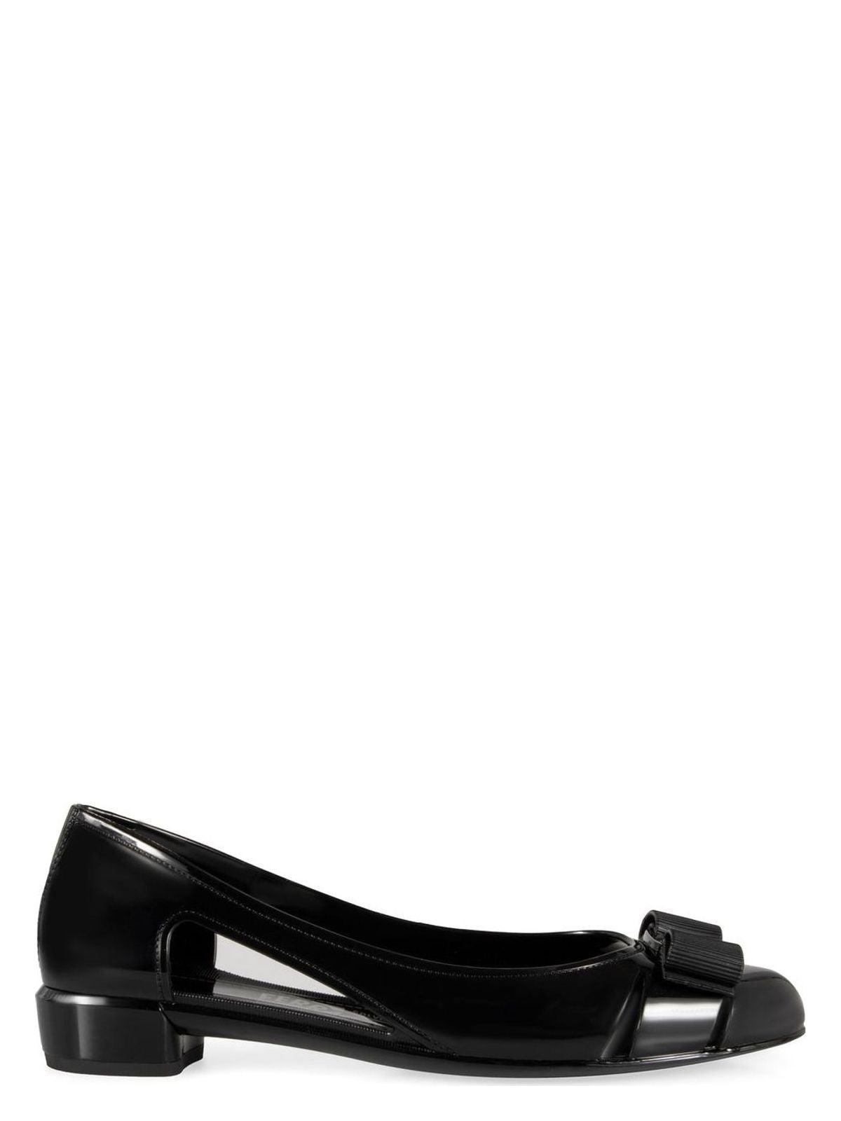 Ferragamo Women's Jelly Ballet Flats in Black