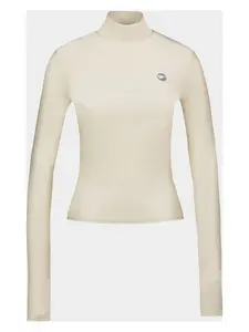Coperni High Neck T Top in Beige